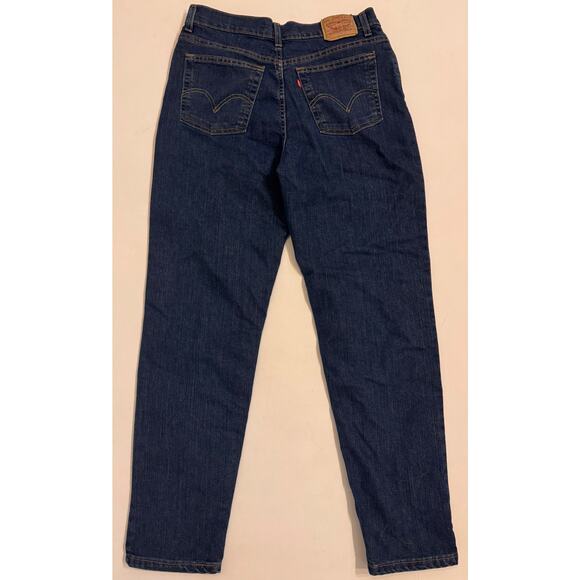 Levi's Women's 512 Classic Slim Tapered Jeans Dark Wash Size 14 - Picture 3 of 4